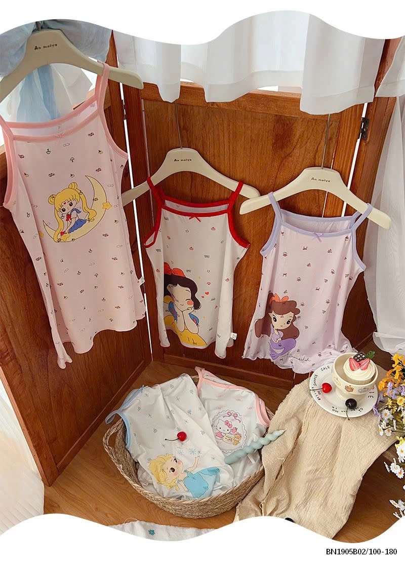 VÁY 2 DÂY COTTON MỎNG MẸ VÀ BÉ