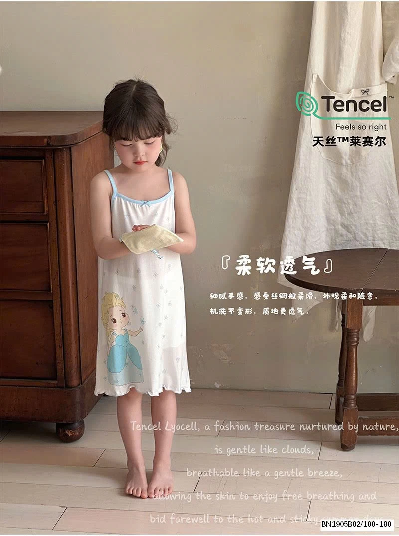 VÁY 2 DÂY COTTON MỎNG MẸ VÀ BÉ