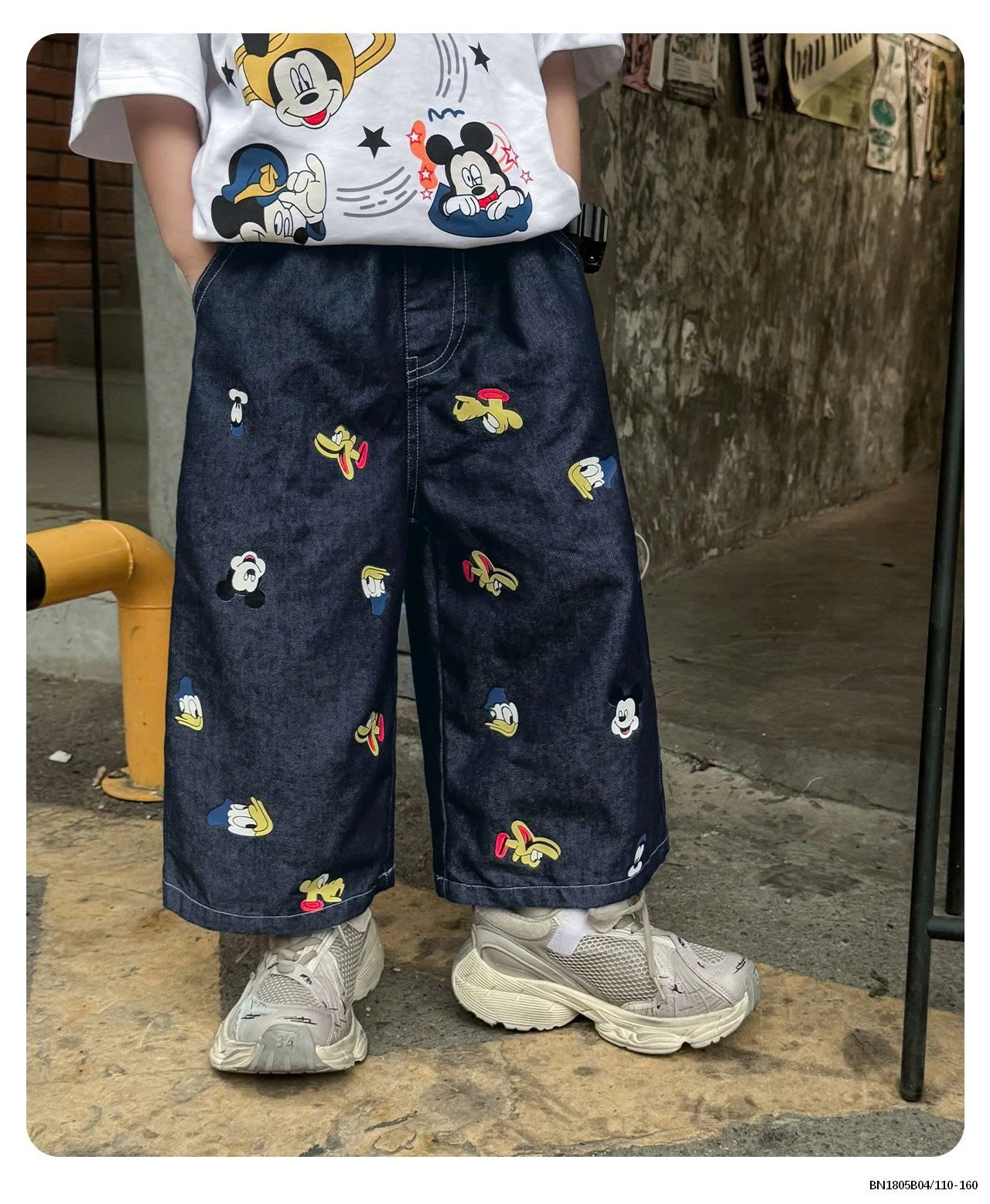 SÉT ÁO THUN MIX QUẦN JEAN MICKEY.