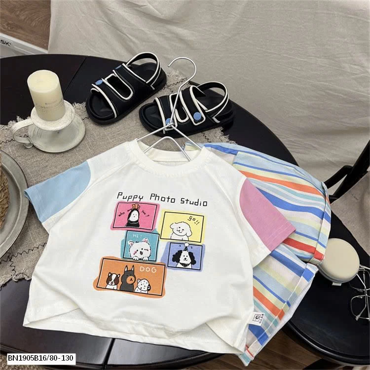 SET CỘC HOẠT HÌNH QUẦN KẺ SỌC