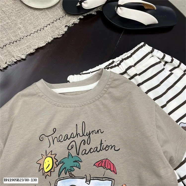 SÉT COTON IN HÌNH ĐI BIỂN