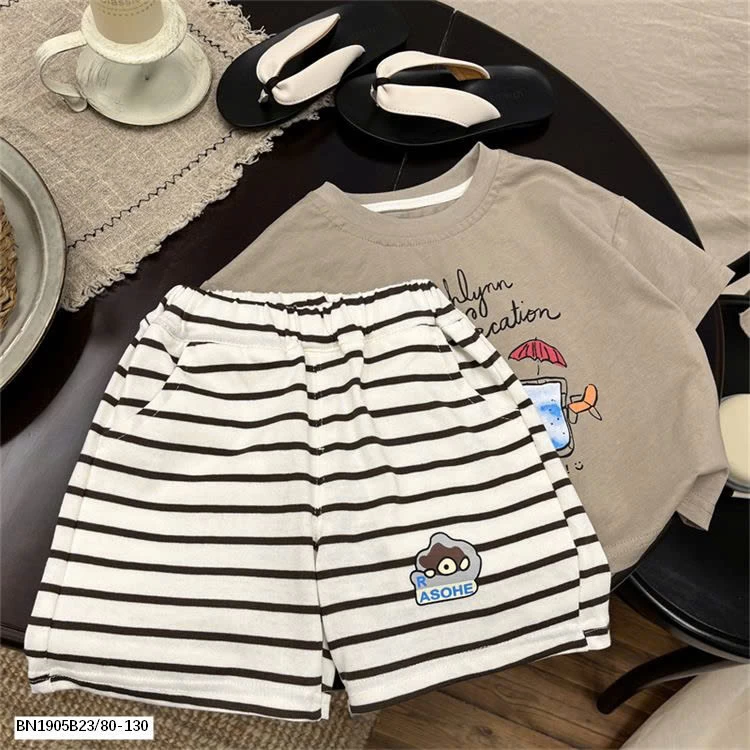 SÉT COTON IN HÌNH ĐI BIỂN