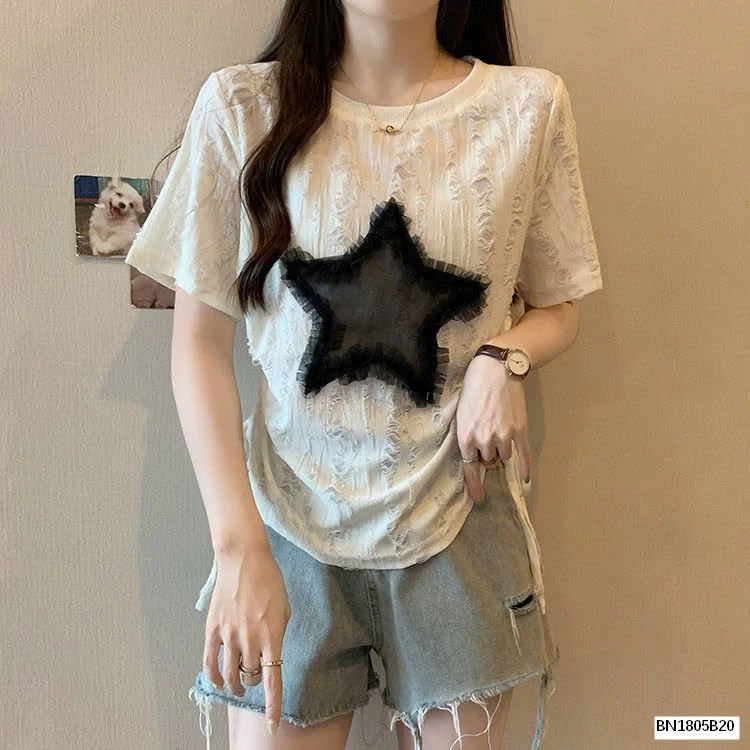 ÁO THUN RÁCH NGÔI SAO CÁ TÍNH