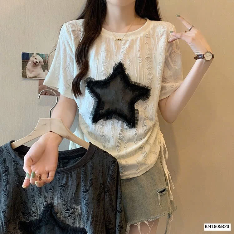 ÁO THUN RÁCH NGÔI SAO CÁ TÍNH