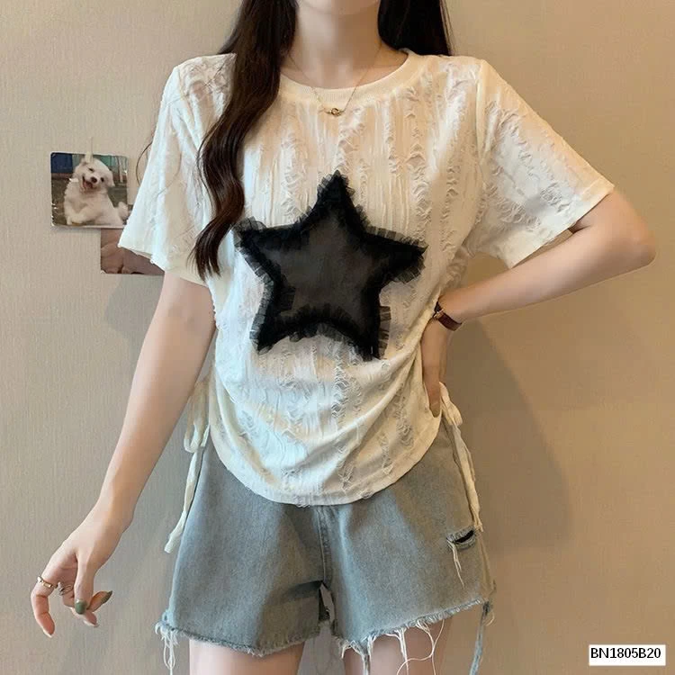 ÁO THUN RÁCH NGÔI SAO CÁ TÍNH