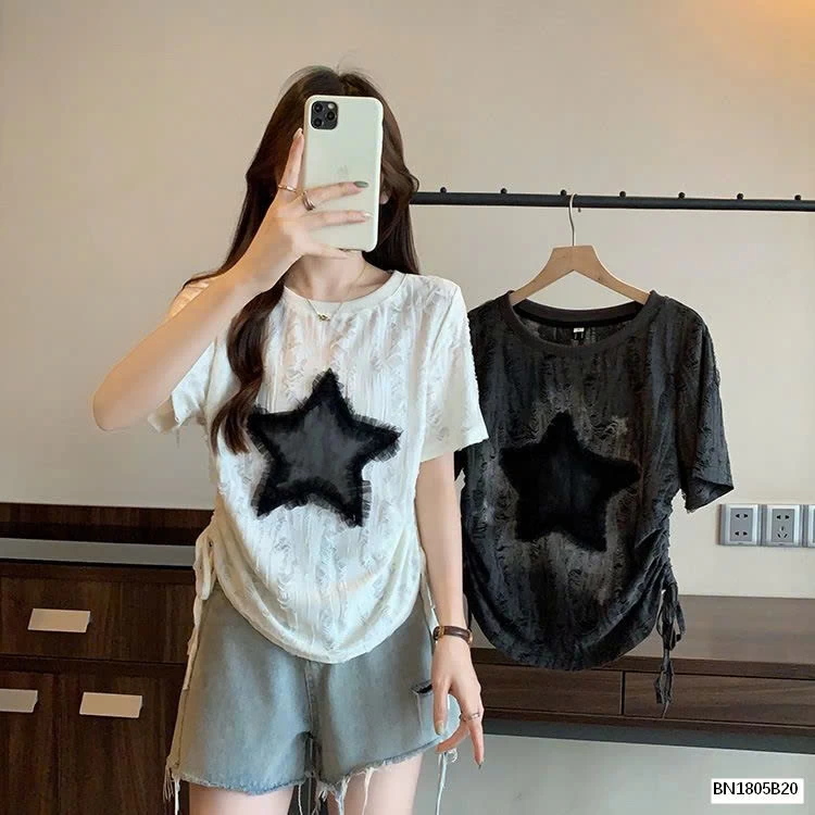 ÁO THUN RÁCH NGÔI SAO CÁ TÍNH