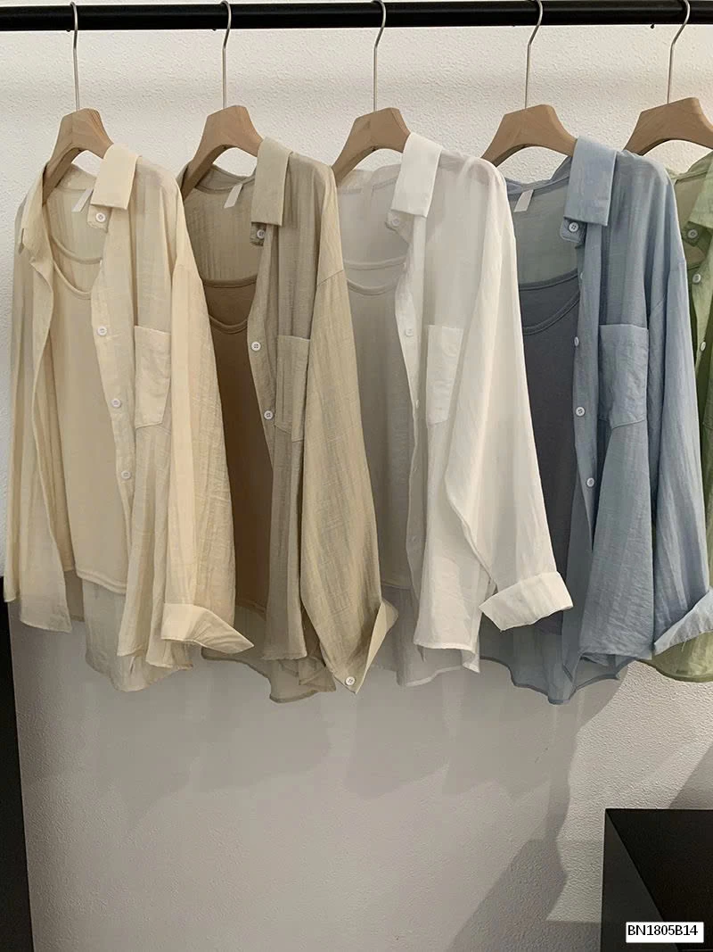 ÁO SƠ MI CHỐNG NẮNG THỜI TRANG