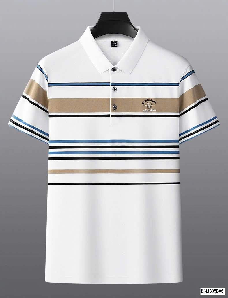 ÁO POLO NAM PHỐI KẺ NGANG