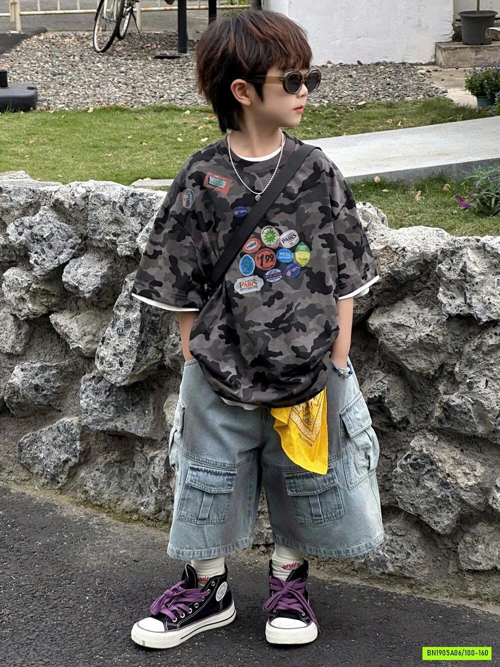 ÁO RẰN RI MIX SHORT JEANS AFTE