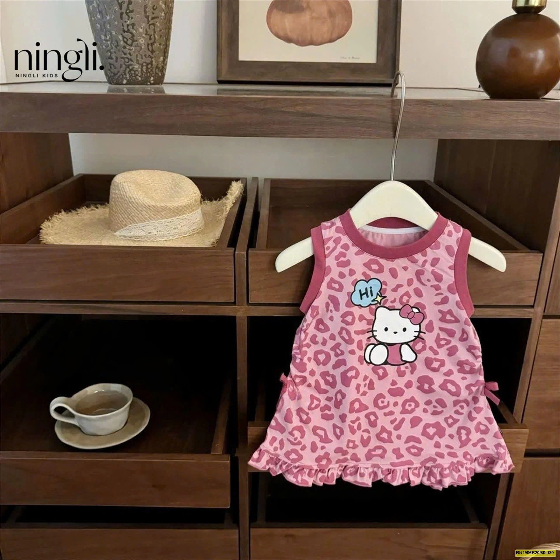 VÁY KITTY TONE HỒNG DỄ THƯƠNG