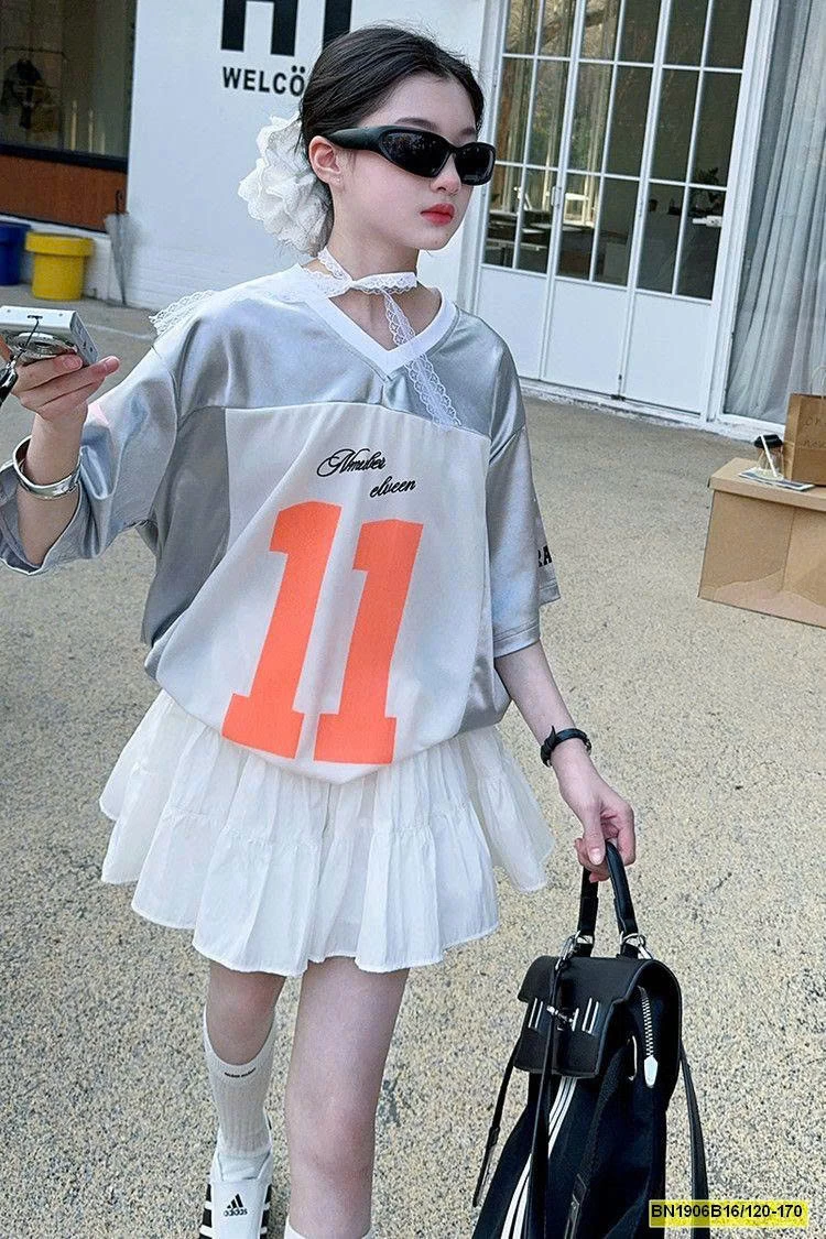 SÉT ÁO THUN THỂ THAO SỐ 11 MIX CV TRẮNG