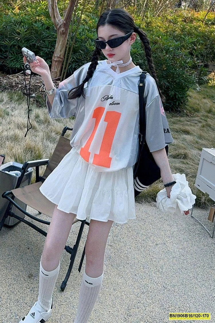 SÉT ÁO THUN THỂ THAO SỐ 11 MIX CV TRẮNG