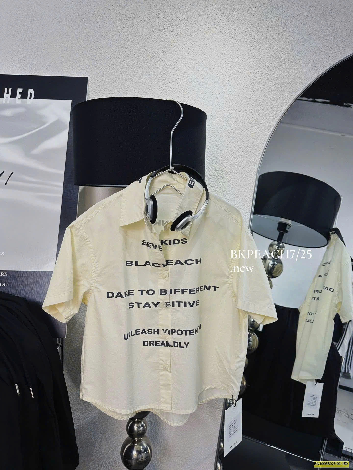 ÁO SƠ MI DÁNG RỘNG IN CHỮ