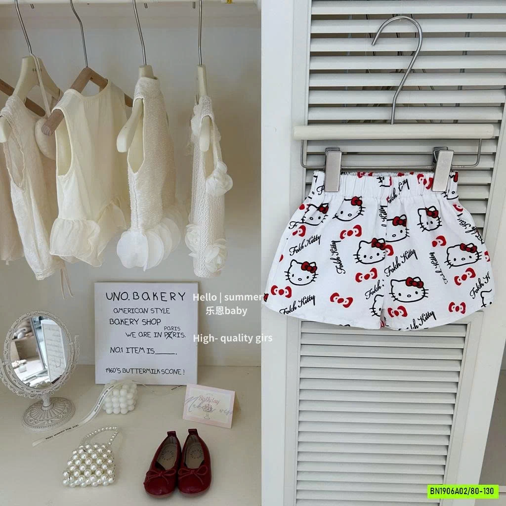 SÉT ÁO ĐỎ MIX SHORT KITTY