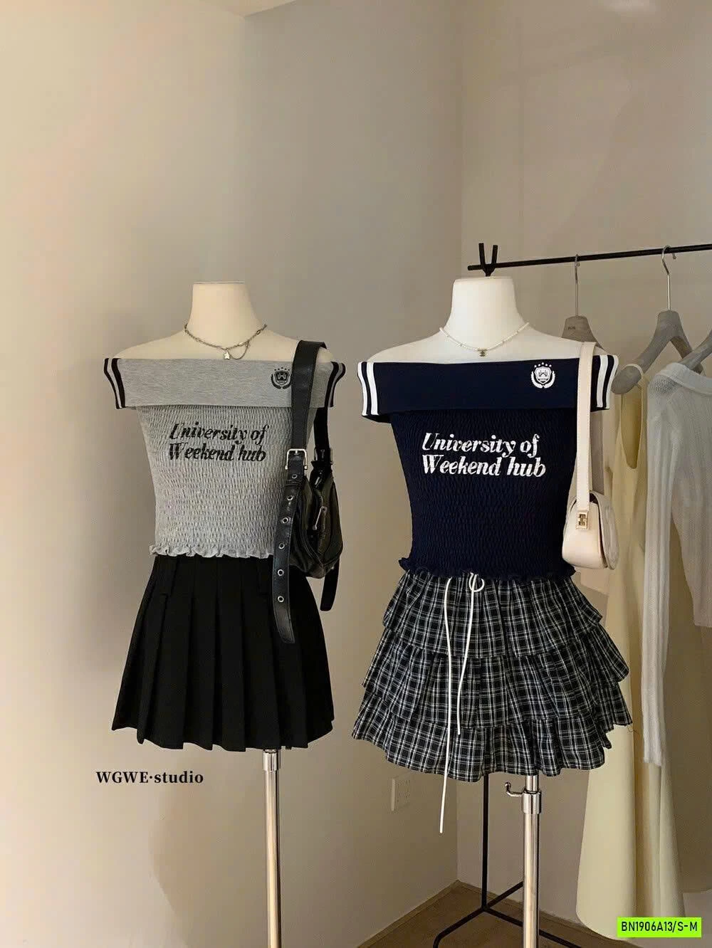 ÁO TRỄ VAI IN CHỮ WGWE