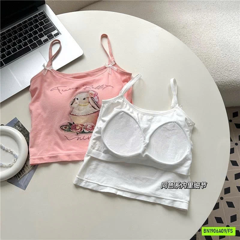 CROPTOP 2 DÂY KÈM BRA