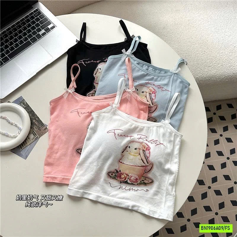 CROPTOP 2 DÂY KÈM BRA