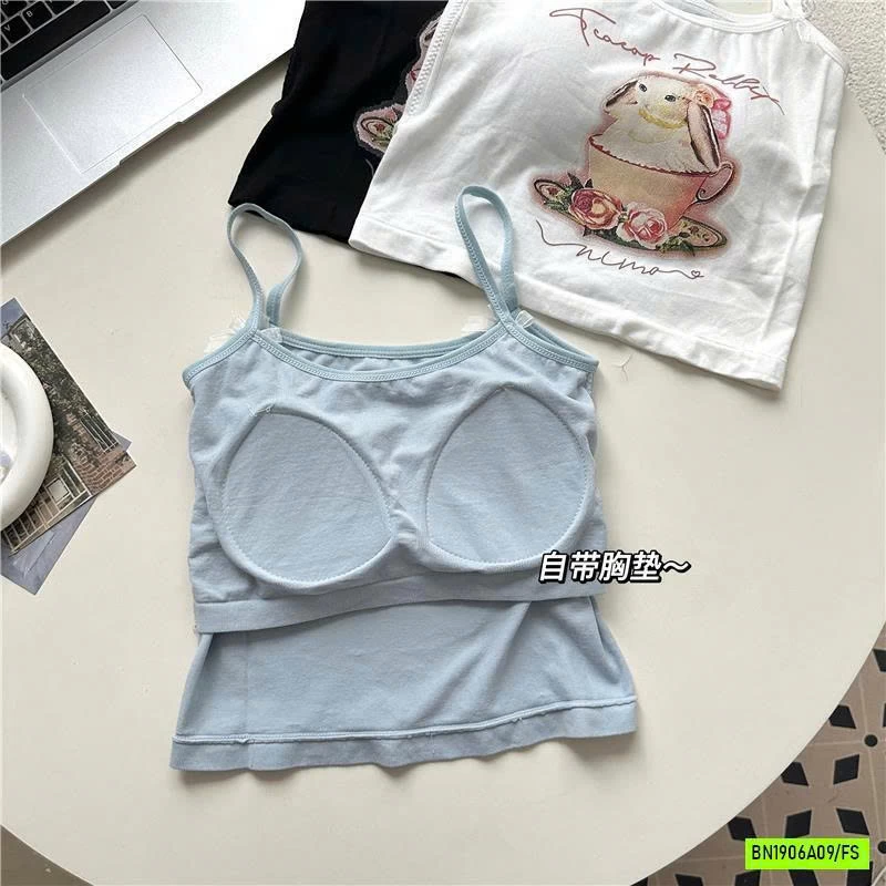 CROPTOP 2 DÂY KÈM BRA