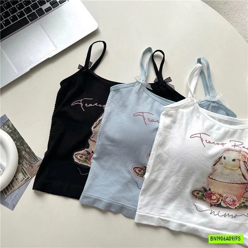 CROPTOP 2 DÂY KÈM BRA