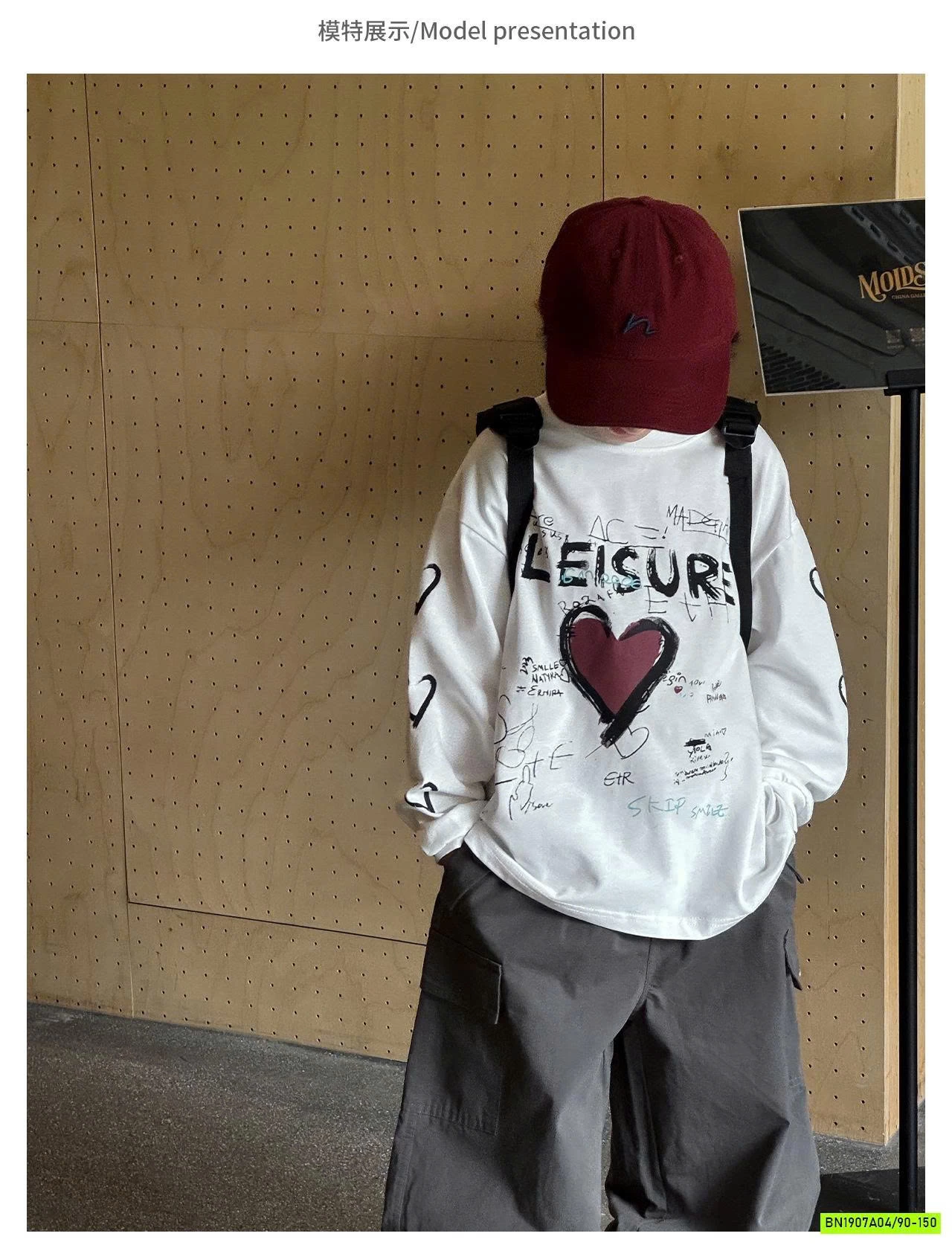 ÁO THUN MỎNG IN TRÁI TIM AQ5018