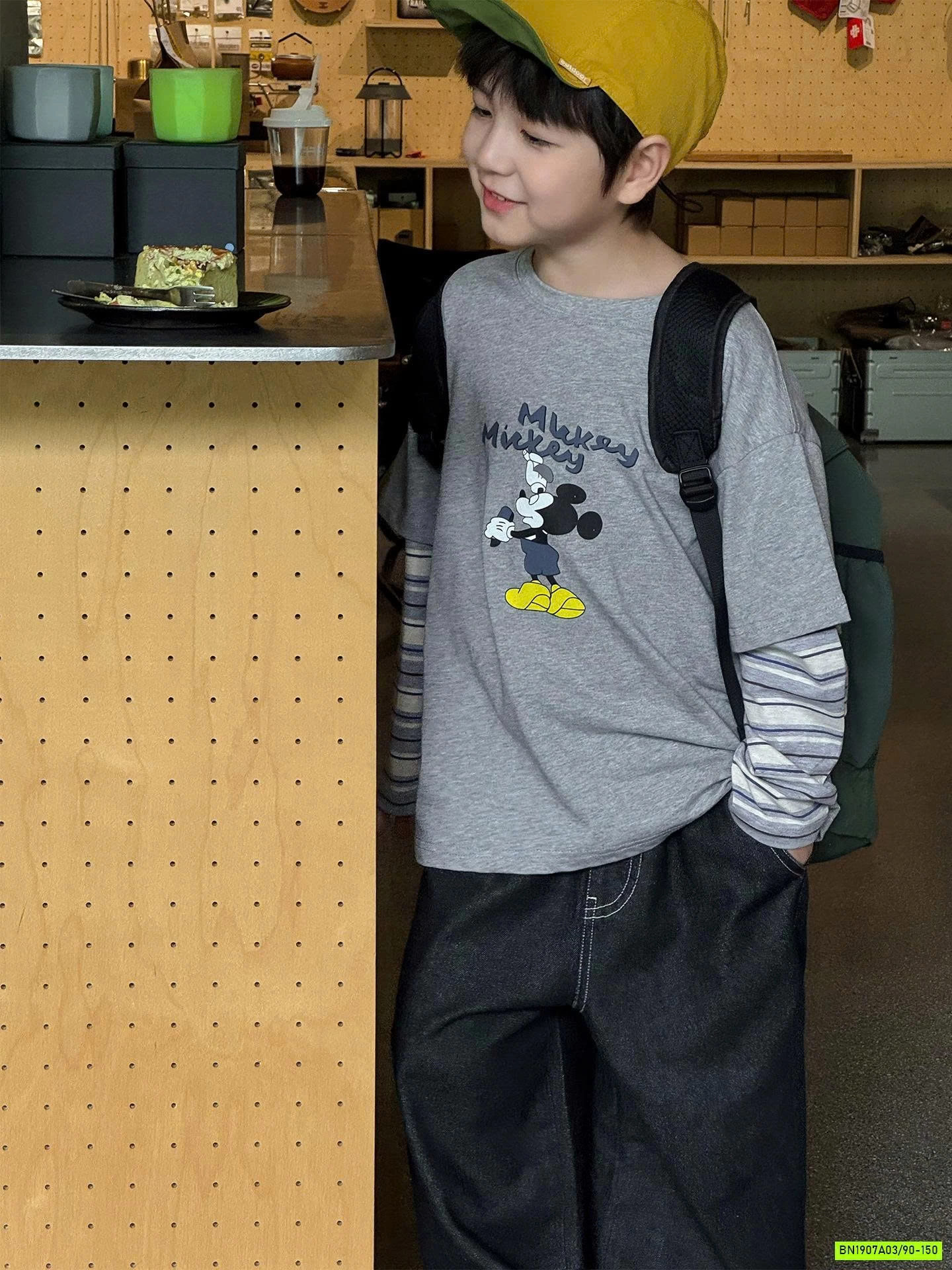 ÁO THUN GIẢ 2 LỚP TAY KẺ MCKEY AQ5007