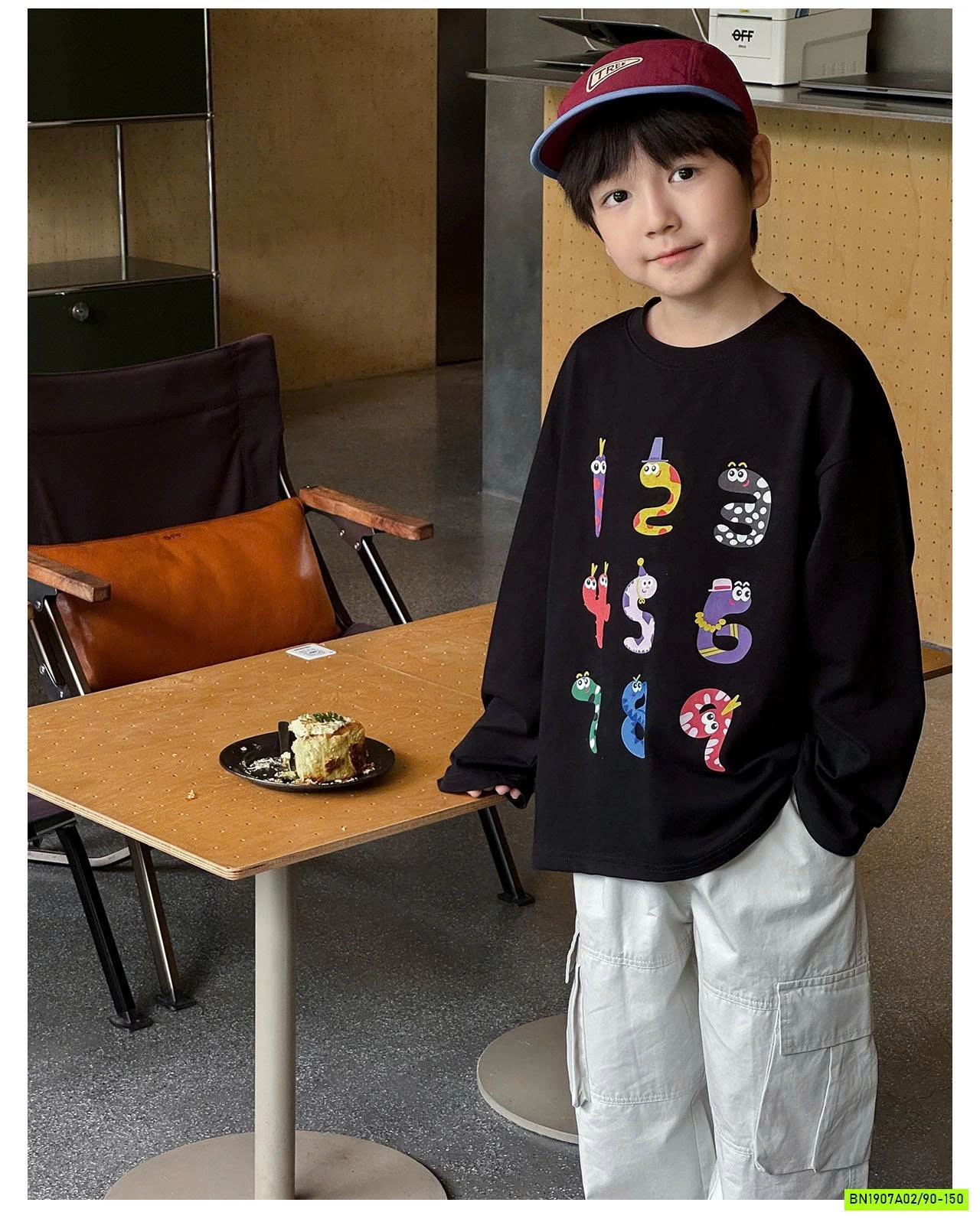 ÁO THUN MÙA THU IN SỐ AQ5014