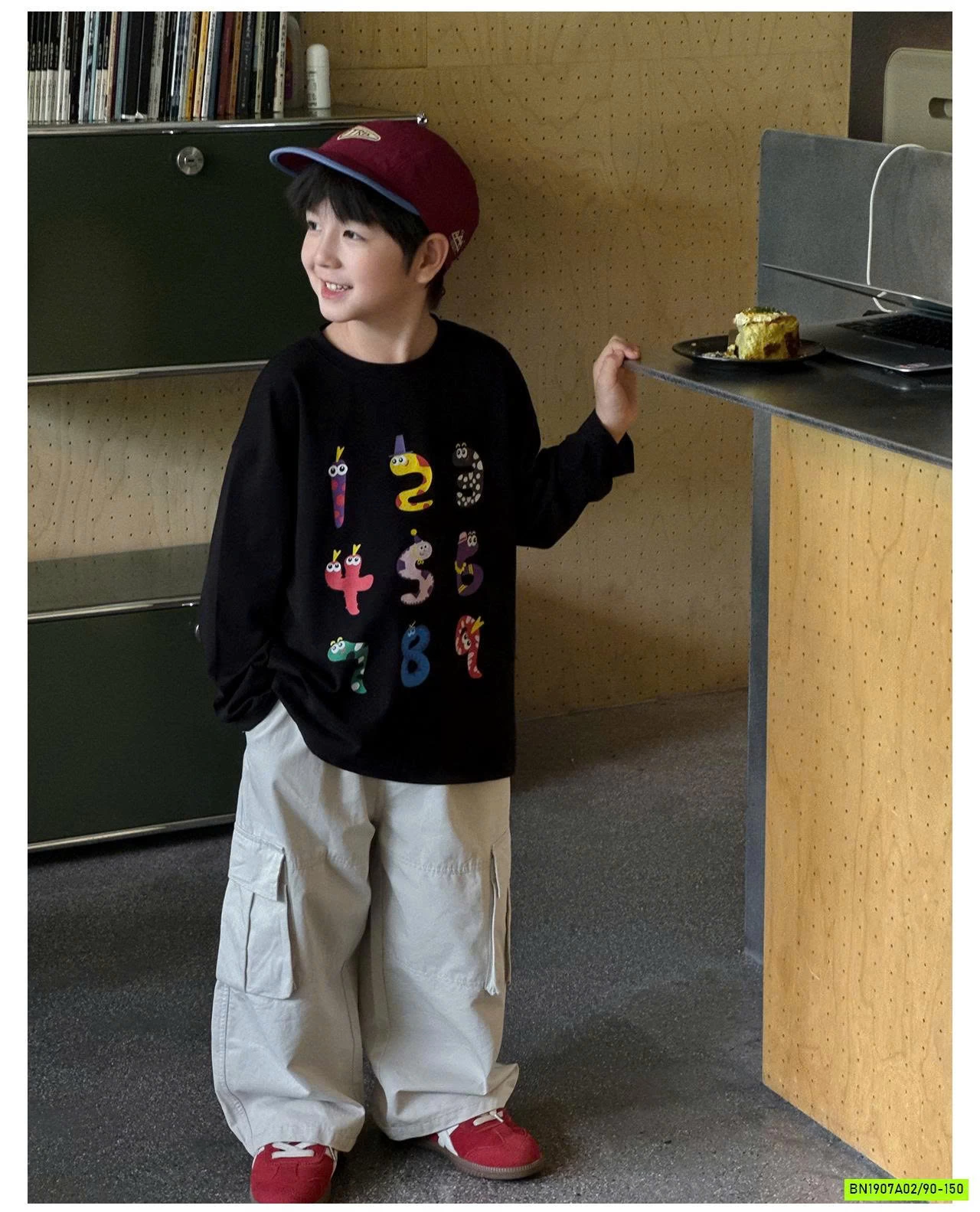 ÁO THUN MÙA THU IN SỐ AQ5014