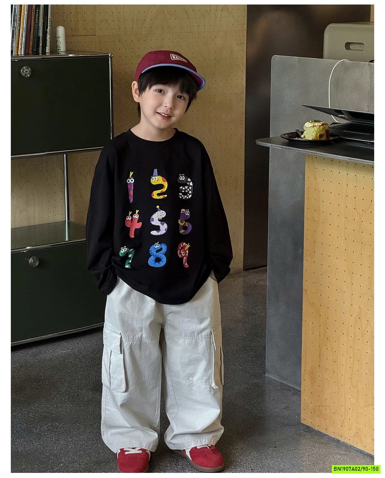 ÁO THUN MÙA THU IN SỐ AQ5014