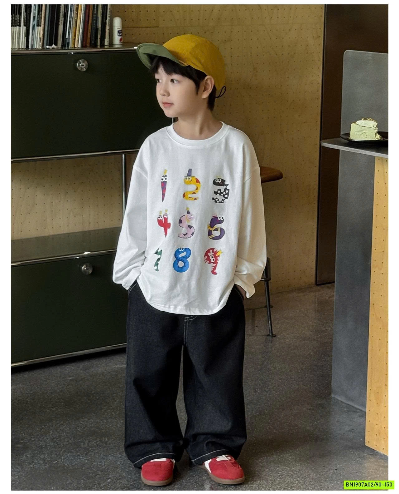 ÁO THUN MÙA THU IN SỐ AQ5014