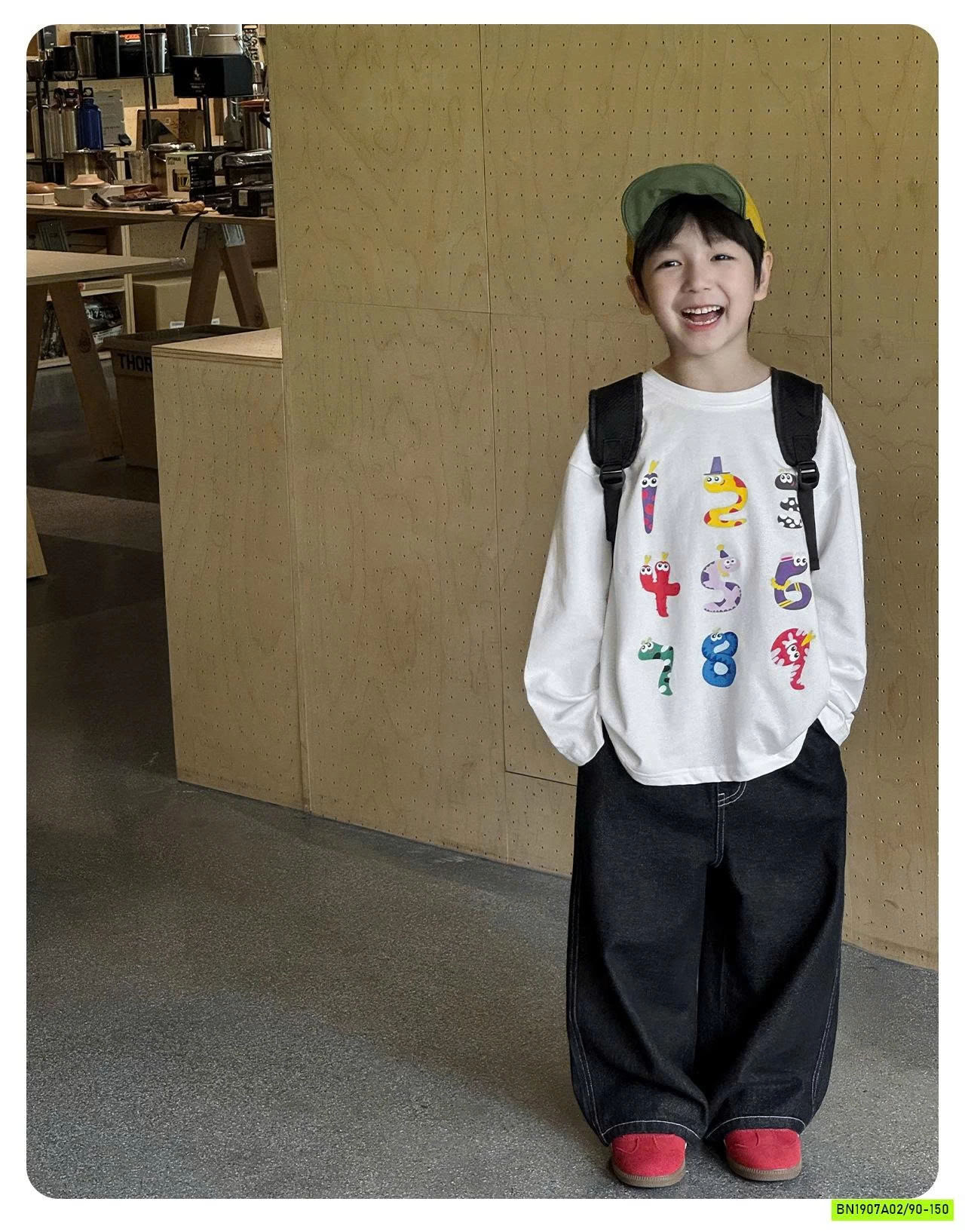 ÁO THUN MÙA THU IN SỐ AQ5014