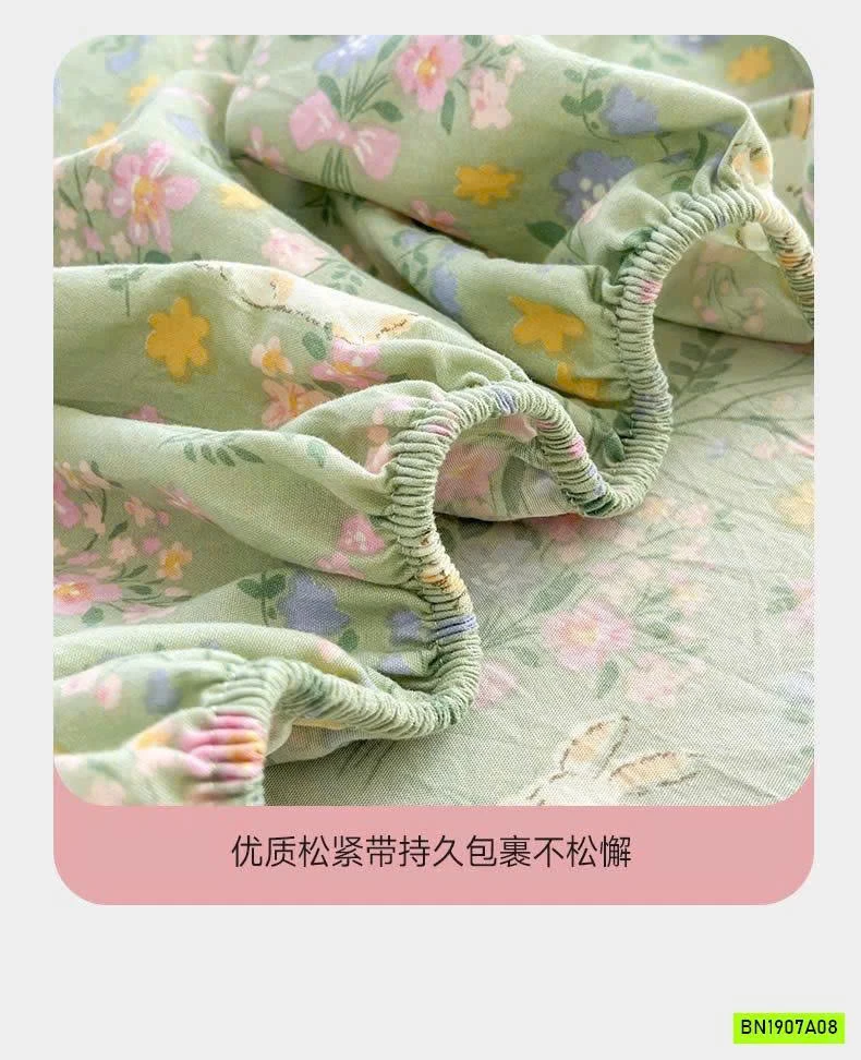 GA GIƯỜNG COTTON HỌA TIẾT XINH XẮN