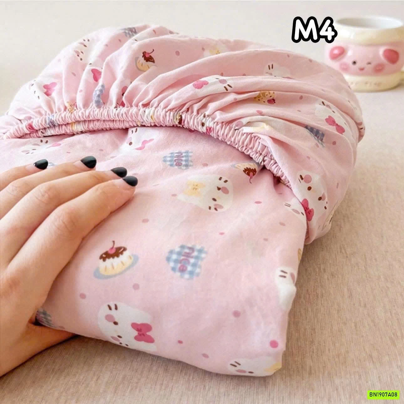 GA GIƯỜNG COTTON HỌA TIẾT XINH XẮN