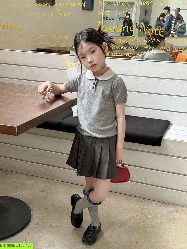 ÁO LEN CỔ SEN NỮ SINH AMBB