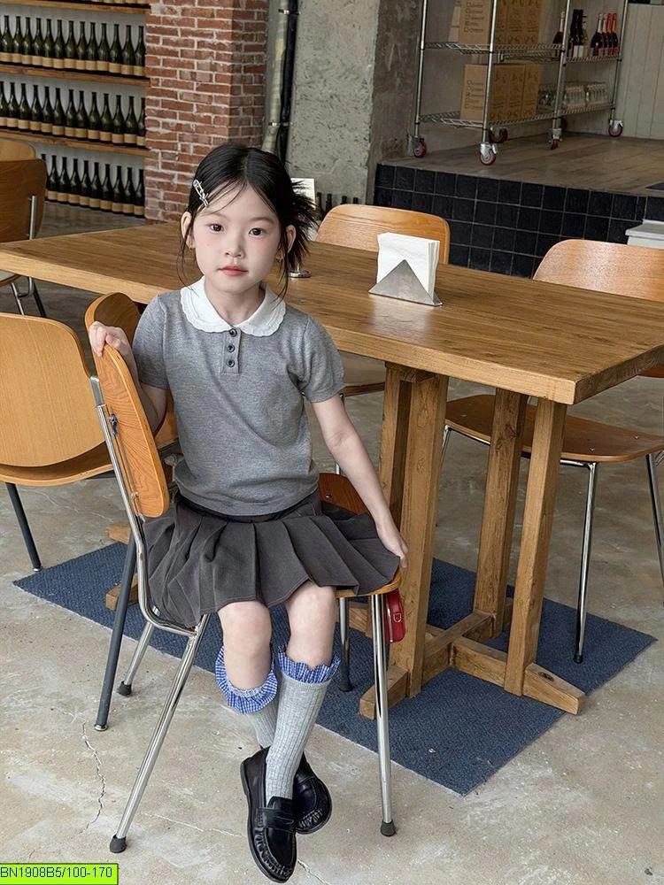 ÁO LEN CỔ SEN NỮ SINH AMBB