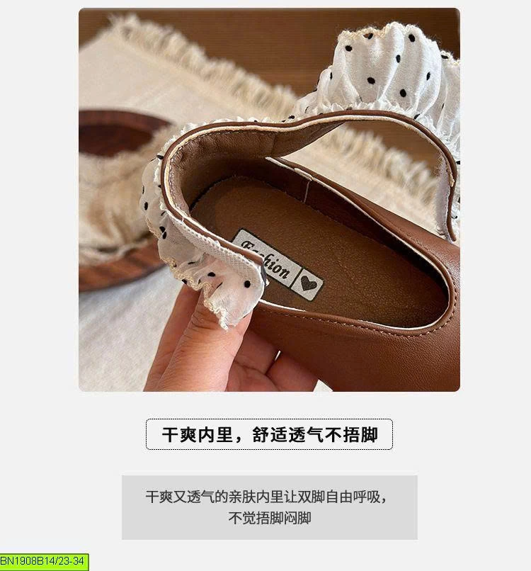 BOOT CỔ NGẮN PHỐI NƠ CHẤM BI