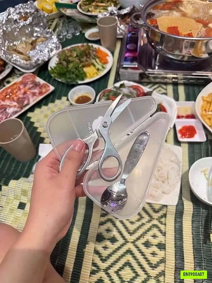 BỘ KÉO + THÌA MINI CHO BÉ