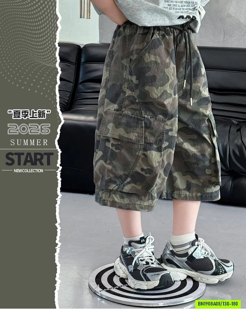 ÁO THUN XÁM MIX SHORT RẰN RI