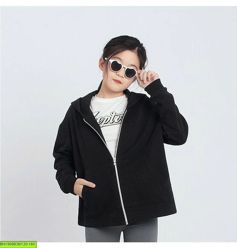 ÁO KHOÁC NỈ KÉO KHÓA CÓ MŨ