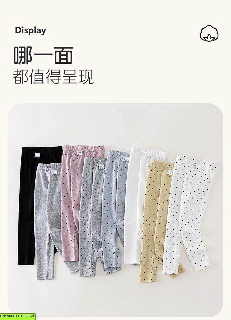 QUẦN LEGGING COTTON CHO BÉ GÁI