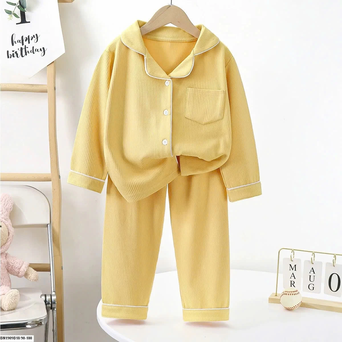 BỘ PIJAMA TRƠN CHO BÉ