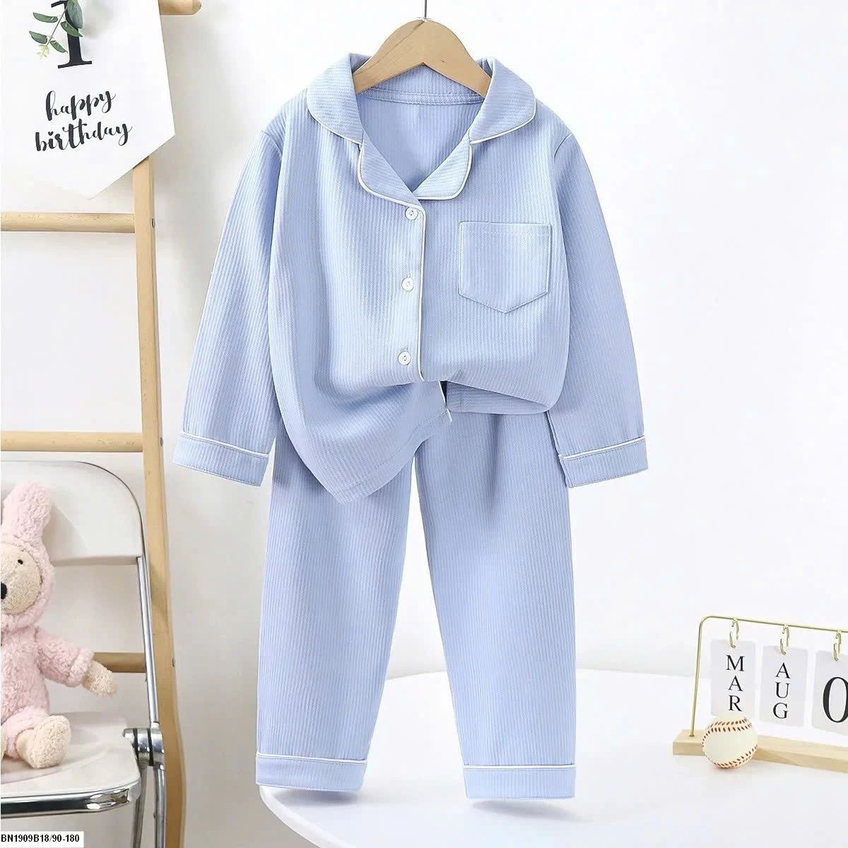 BỘ PIJAMA TRƠN CHO BÉ