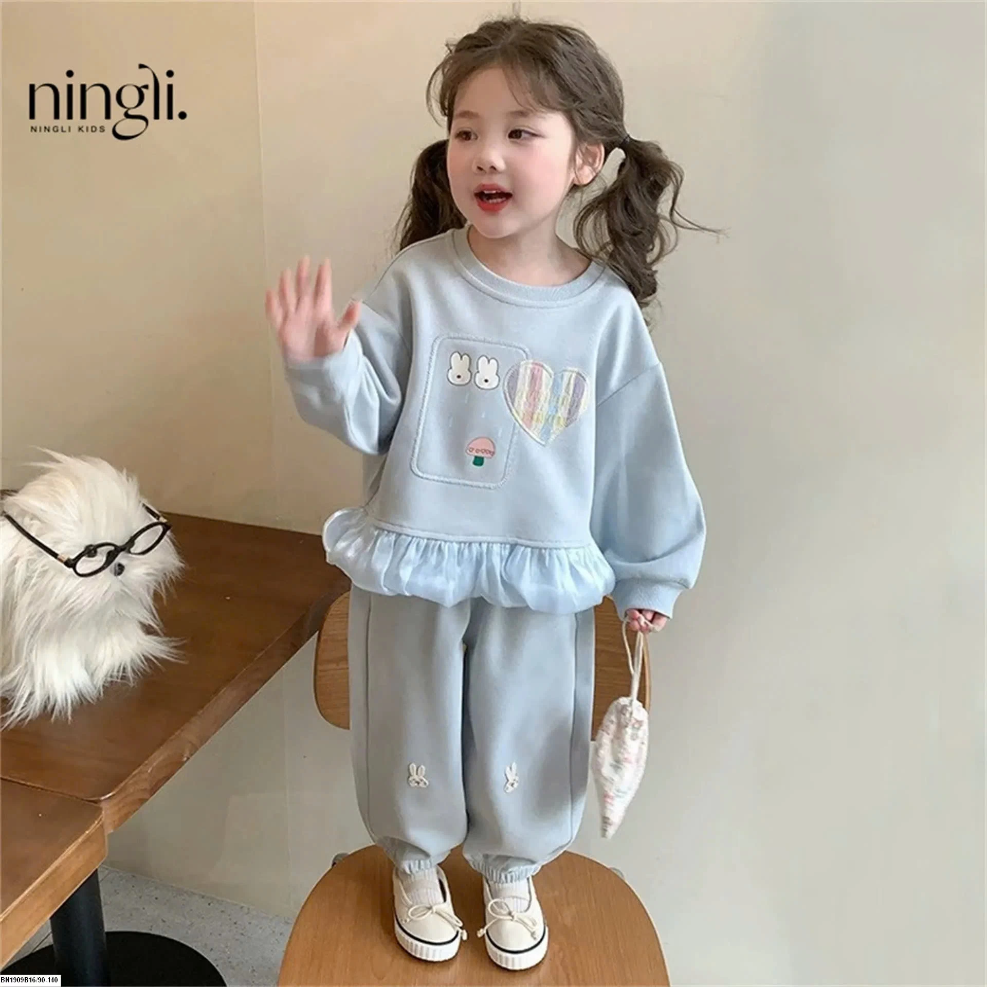 BỘ COTTON THỎ DỄ THƯƠNG NINGLI