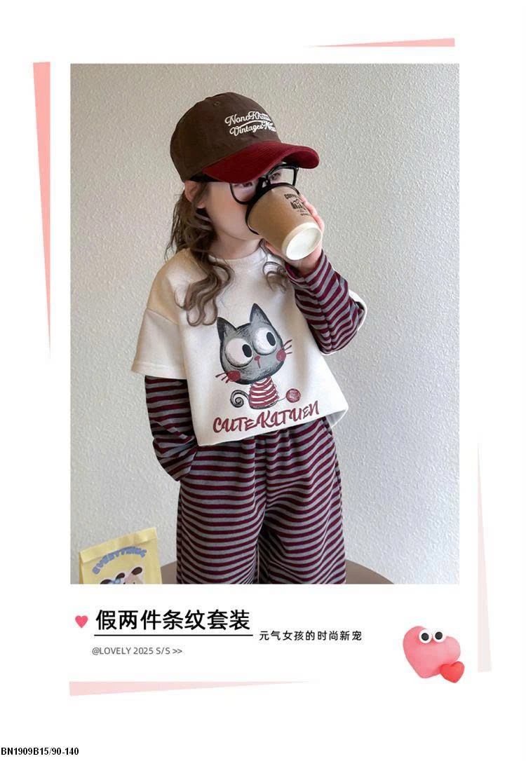 BỘ COTTON MÈO DỄ THƯƠNG