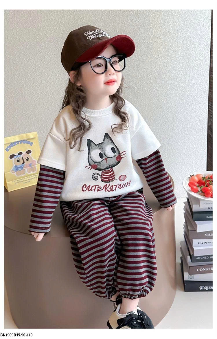 BỘ COTTON MÈO DỄ THƯƠNG