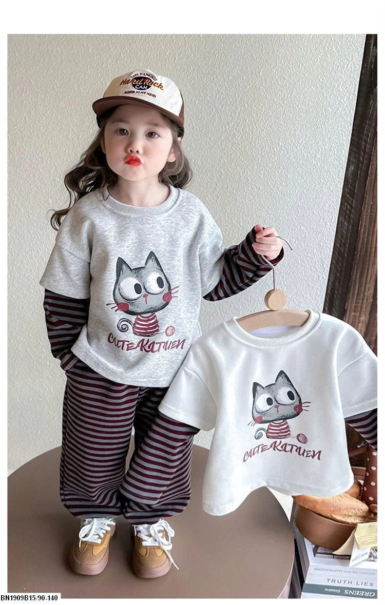 BỘ COTTON MÈO DỄ THƯƠNG