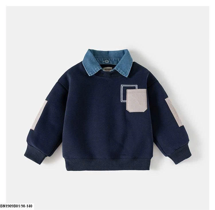 ÁO NỈ CỔ POLO JEAN