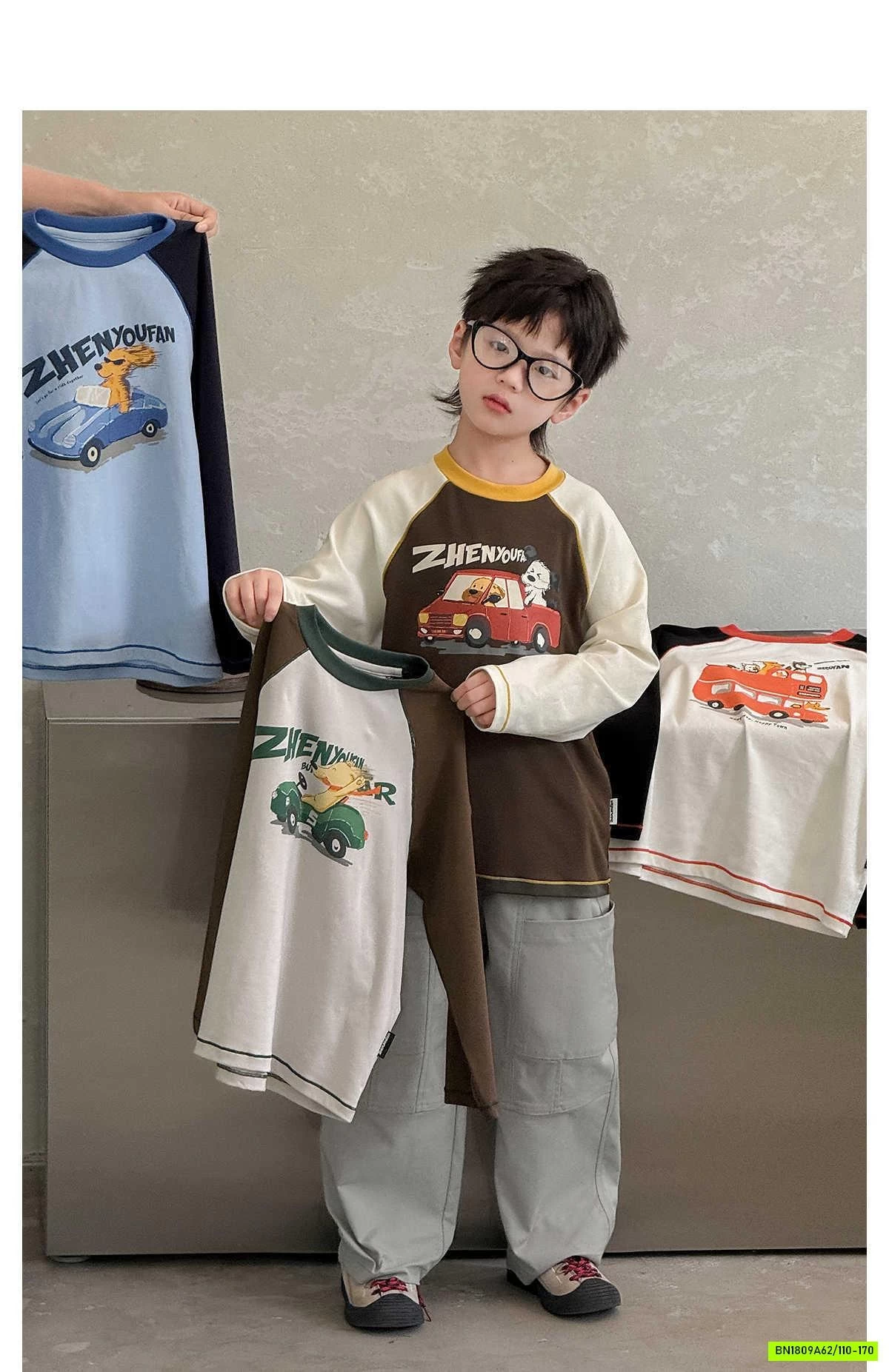 ÁO THUN Ô TÔ PHỐI MÀU TAY