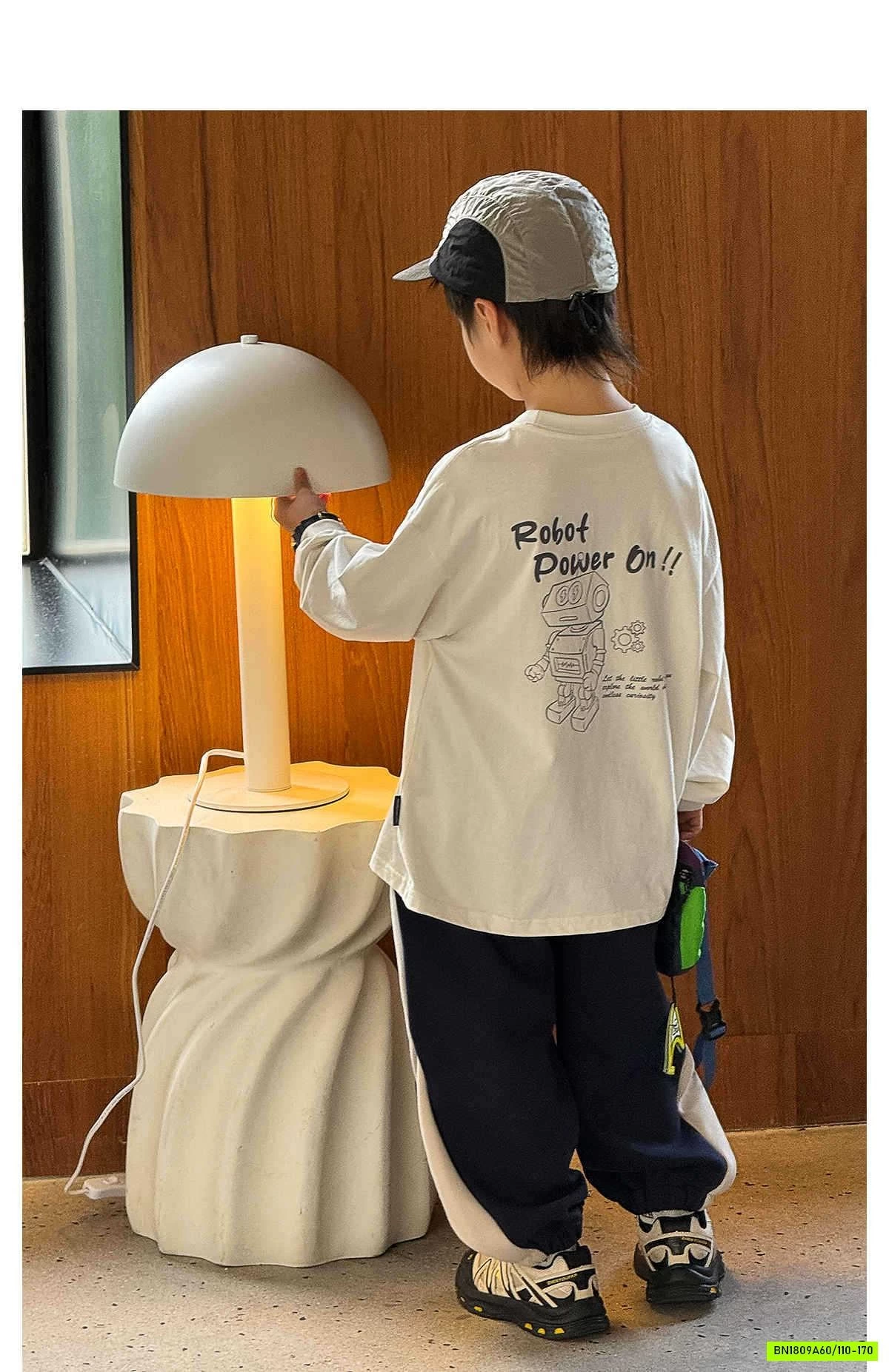 ÁO THUN BÉ TRAI IN CHỮ LƯNG