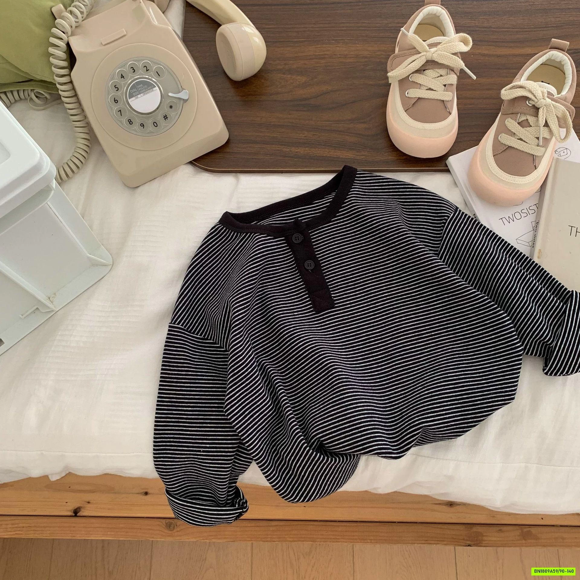 ÁO NỈ KẺ NGANG NHỎ