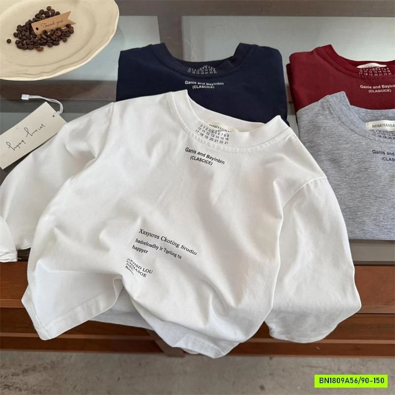 ÁO THUN IN CHỮ NHỎ MMY